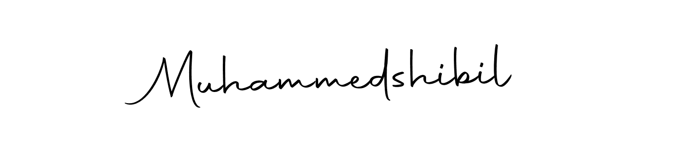 Use a signature maker to create a handwritten signature online. With this signature software, you can design (Autography-DOLnW) your own signature for name Muhammedshibil. Muhammedshibil signature style 10 images and pictures png