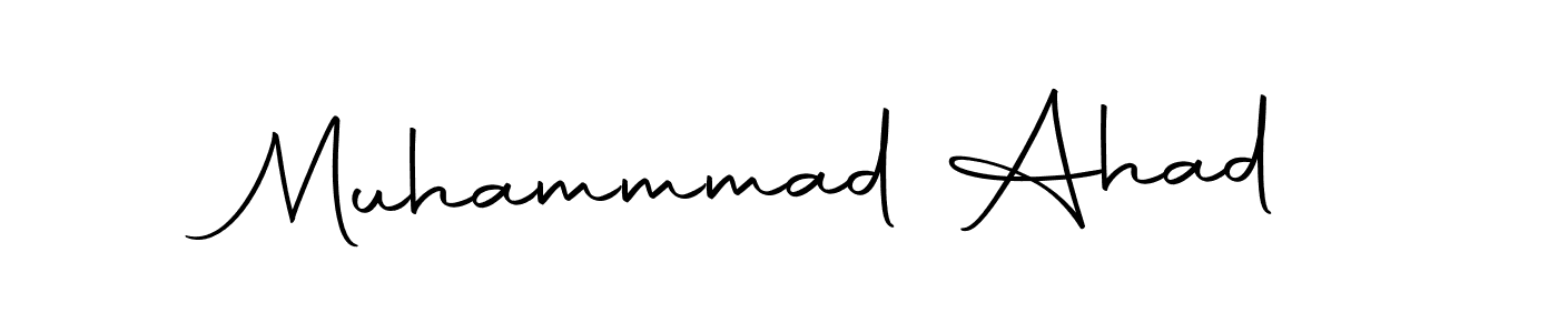 Also we have Muhammmad Ahad name is the best signature style. Create professional handwritten signature collection using Autography-DOLnW autograph style. Muhammmad Ahad signature style 10 images and pictures png