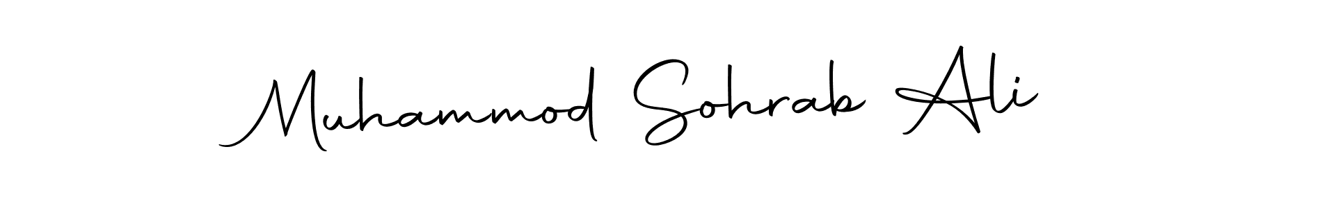 The best way (Autography-DOLnW) to make a short signature is to pick only two or three words in your name. The name Muhammod Sohrab Ali include a total of six letters. For converting this name. Muhammod Sohrab Ali signature style 10 images and pictures png