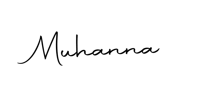 Design your own signature with our free online signature maker. With this signature software, you can create a handwritten (Autography-DOLnW) signature for name Muhanna. Muhanna signature style 10 images and pictures png