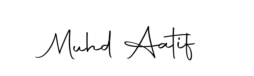 Make a beautiful signature design for name Muhd Aatif. With this signature (Autography-DOLnW) style, you can create a handwritten signature for free. Muhd Aatif signature style 10 images and pictures png