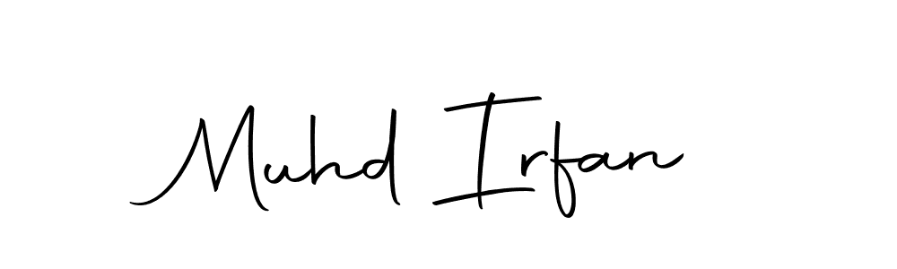 Use a signature maker to create a handwritten signature online. With this signature software, you can design (Autography-DOLnW) your own signature for name Muhd Irfan. Muhd Irfan signature style 10 images and pictures png