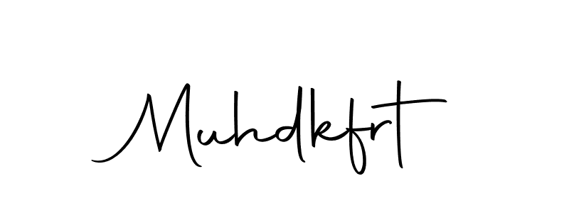 You should practise on your own different ways (Autography-DOLnW) to write your name (Muhdkfrt) in signature. don't let someone else do it for you. Muhdkfrt signature style 10 images and pictures png