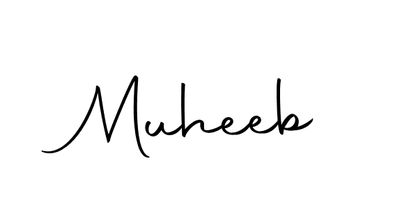 Design your own signature with our free online signature maker. With this signature software, you can create a handwritten (Autography-DOLnW) signature for name Muheeb. Muheeb signature style 10 images and pictures png