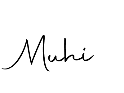 Create a beautiful signature design for name Muhi. With this signature (Autography-DOLnW) fonts, you can make a handwritten signature for free. Muhi signature style 10 images and pictures png