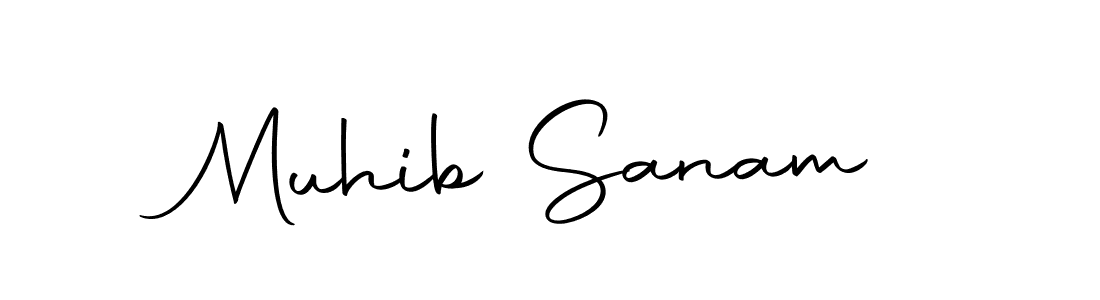 Design your own signature with our free online signature maker. With this signature software, you can create a handwritten (Autography-DOLnW) signature for name Muhib Sanam. Muhib Sanam signature style 10 images and pictures png