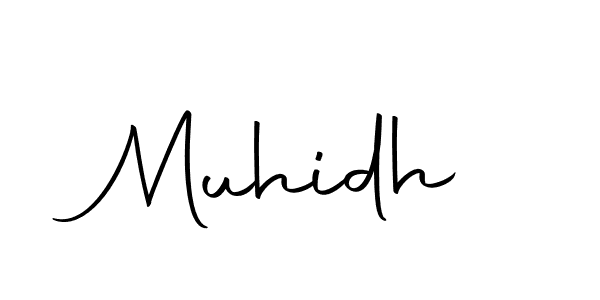 How to make Muhidh signature? Autography-DOLnW is a professional autograph style. Create handwritten signature for Muhidh name. Muhidh signature style 10 images and pictures png