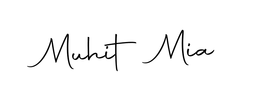 if you are searching for the best signature style for your name Muhit Mia. so please give up your signature search. here we have designed multiple signature styles  using Autography-DOLnW. Muhit Mia signature style 10 images and pictures png