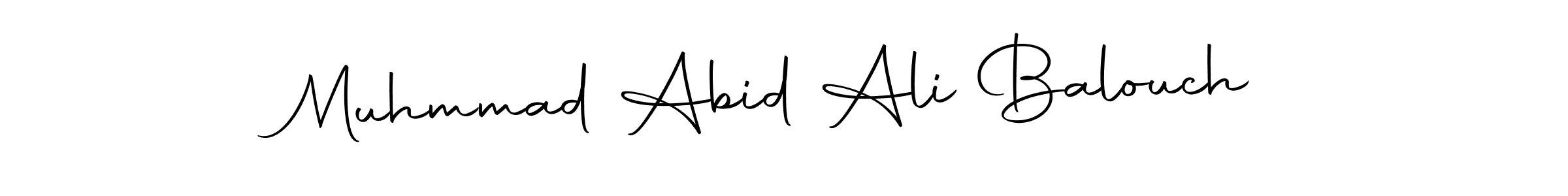 Make a beautiful signature design for name Muhmmad Abid Ali Balouch. With this signature (Autography-DOLnW) style, you can create a handwritten signature for free. Muhmmad Abid Ali Balouch signature style 10 images and pictures png