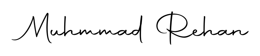 It looks like you need a new signature style for name Muhmmad Rehan. Design unique handwritten (Autography-DOLnW) signature with our free signature maker in just a few clicks. Muhmmad Rehan signature style 10 images and pictures png