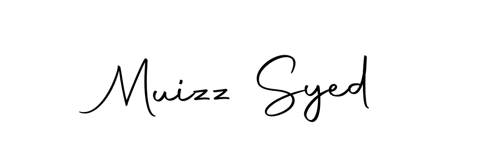 How to make Muizz Syed signature? Autography-DOLnW is a professional autograph style. Create handwritten signature for Muizz Syed name. Muizz Syed signature style 10 images and pictures png