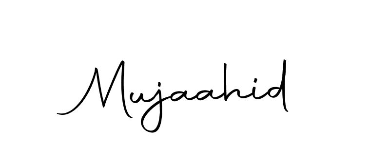 Make a beautiful signature design for name Mujaahid. Use this online signature maker to create a handwritten signature for free. Mujaahid signature style 10 images and pictures png