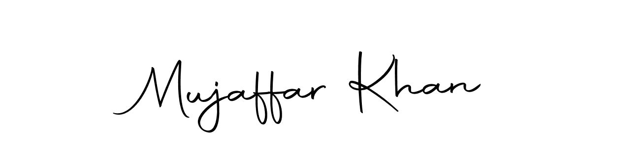 Design your own signature with our free online signature maker. With this signature software, you can create a handwritten (Autography-DOLnW) signature for name Mujaffar Khan. Mujaffar Khan signature style 10 images and pictures png