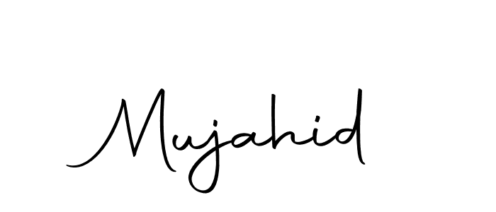 Mujahid stylish signature style. Best Handwritten Sign (Autography-DOLnW) for my name. Handwritten Signature Collection Ideas for my name Mujahid. Mujahid signature style 10 images and pictures png