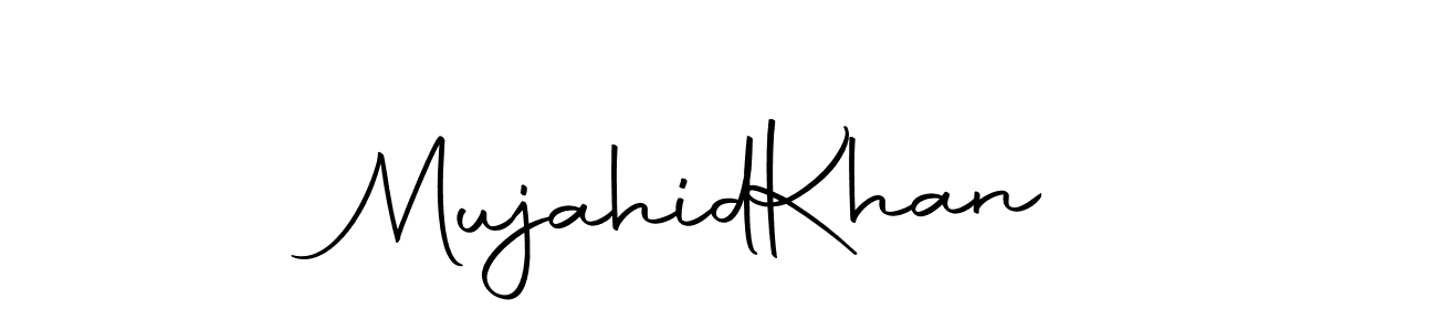 Make a beautiful signature design for name Mujahid  Khan. With this signature (Autography-DOLnW) style, you can create a handwritten signature for free. Mujahid  Khan signature style 10 images and pictures png