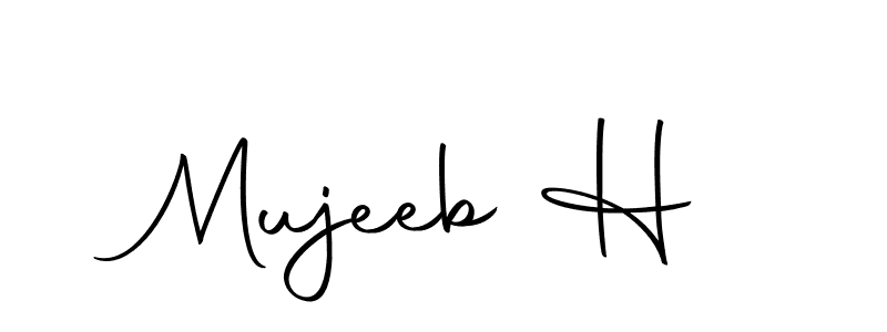 Here are the top 10 professional signature styles for the name Mujeeb H. These are the best autograph styles you can use for your name. Mujeeb H signature style 10 images and pictures png