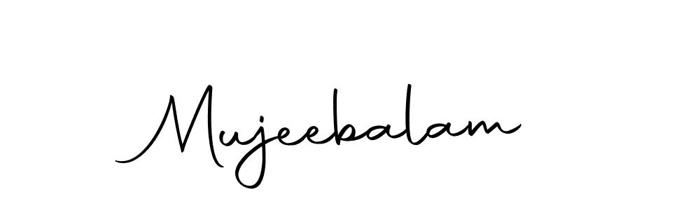 Use a signature maker to create a handwritten signature online. With this signature software, you can design (Autography-DOLnW) your own signature for name Mujeebalam. Mujeebalam signature style 10 images and pictures png