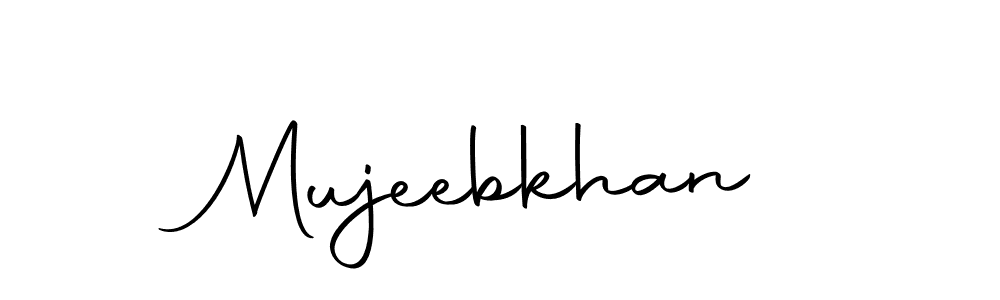 Design your own signature with our free online signature maker. With this signature software, you can create a handwritten (Autography-DOLnW) signature for name Mujeebkhan. Mujeebkhan signature style 10 images and pictures png