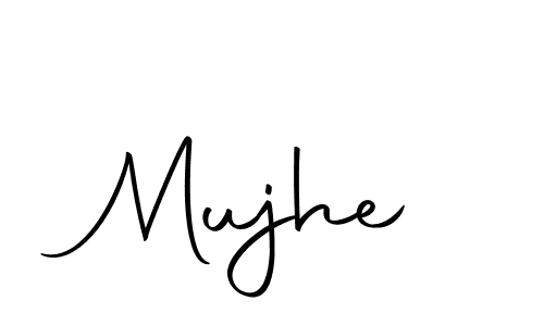 Create a beautiful signature design for name Mujhe. With this signature (Autography-DOLnW) fonts, you can make a handwritten signature for free. Mujhe signature style 10 images and pictures png