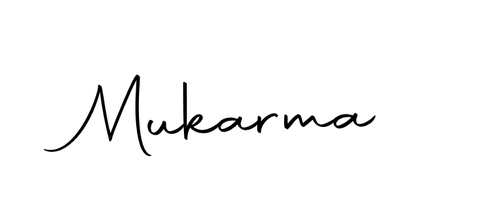 Use a signature maker to create a handwritten signature online. With this signature software, you can design (Autography-DOLnW) your own signature for name Mukarma. Mukarma signature style 10 images and pictures png