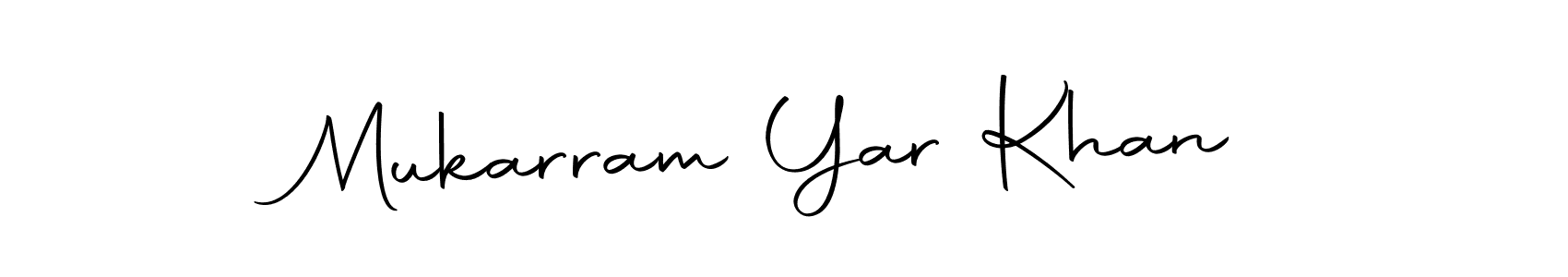 The best way (Autography-DOLnW) to make a short signature is to pick only two or three words in your name. The name Mukarram Yar Khan include a total of six letters. For converting this name. Mukarram Yar Khan signature style 10 images and pictures png
