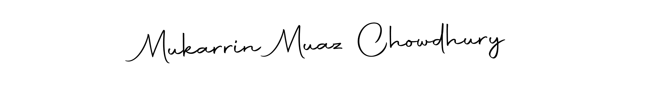 Also we have Mukarrin Muaz Chowdhury name is the best signature style. Create professional handwritten signature collection using Autography-DOLnW autograph style. Mukarrin Muaz Chowdhury signature style 10 images and pictures png