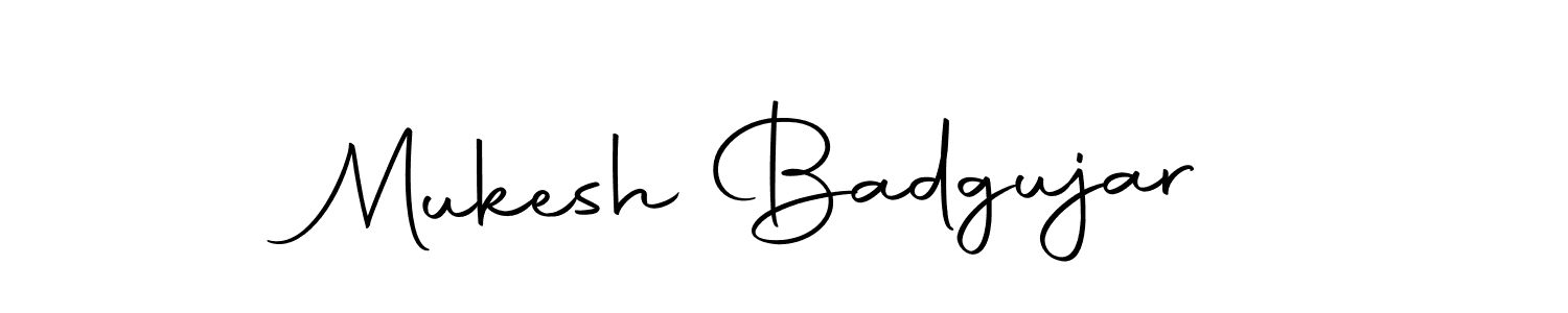 Use a signature maker to create a handwritten signature online. With this signature software, you can design (Autography-DOLnW) your own signature for name Mukesh Badgujar. Mukesh Badgujar signature style 10 images and pictures png