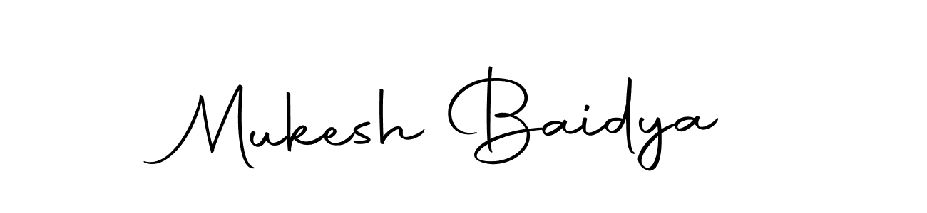 Create a beautiful signature design for name Mukesh Baidya. With this signature (Autography-DOLnW) fonts, you can make a handwritten signature for free. Mukesh Baidya signature style 10 images and pictures png