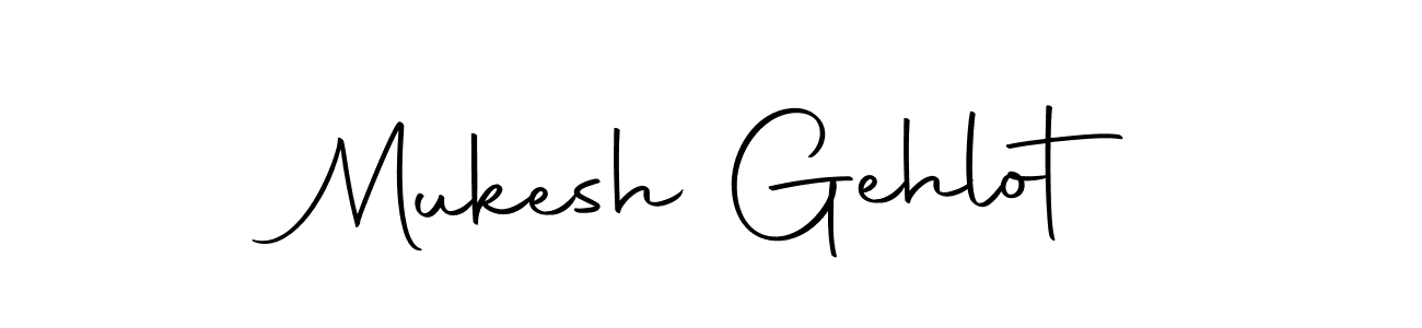 Create a beautiful signature design for name Mukesh Gehlot. With this signature (Autography-DOLnW) fonts, you can make a handwritten signature for free. Mukesh Gehlot signature style 10 images and pictures png