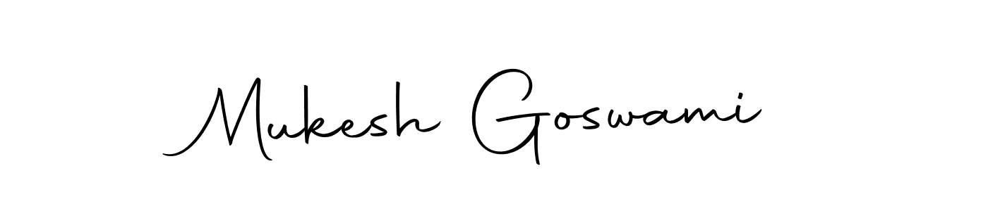 How to make Mukesh Goswami signature? Autography-DOLnW is a professional autograph style. Create handwritten signature for Mukesh Goswami name. Mukesh Goswami signature style 10 images and pictures png