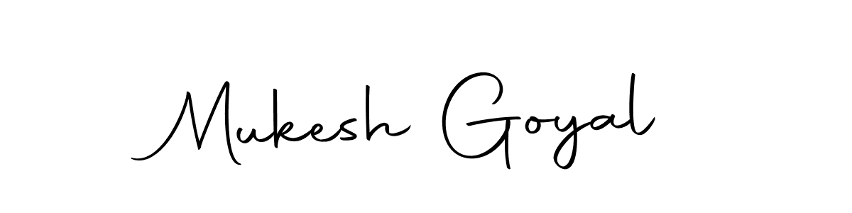 Design your own signature with our free online signature maker. With this signature software, you can create a handwritten (Autography-DOLnW) signature for name Mukesh Goyal. Mukesh Goyal signature style 10 images and pictures png