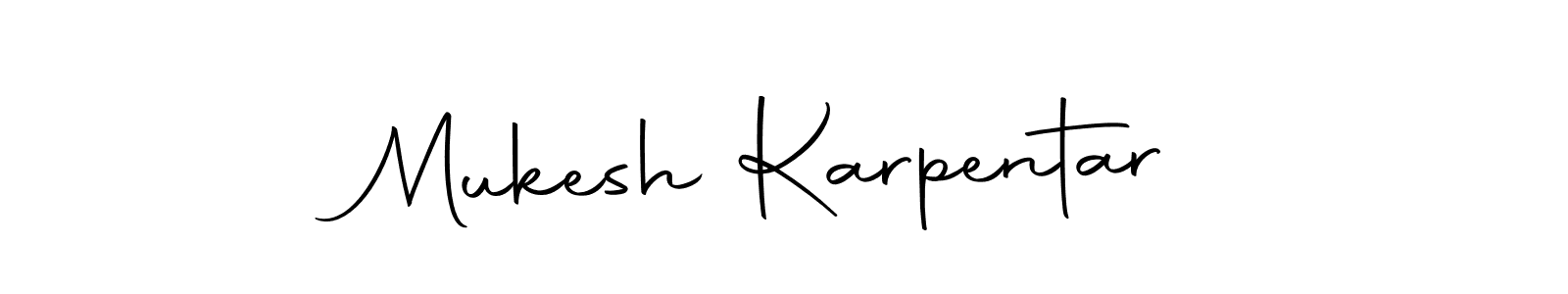 Similarly Autography-DOLnW is the best handwritten signature design. Signature creator online .You can use it as an online autograph creator for name Mukesh Karpentar. Mukesh Karpentar signature style 10 images and pictures png