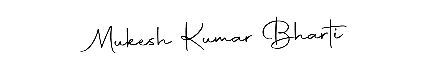 Make a beautiful signature design for name Mukesh Kumar Bharti. With this signature (Autography-DOLnW) style, you can create a handwritten signature for free. Mukesh Kumar Bharti signature style 10 images and pictures png