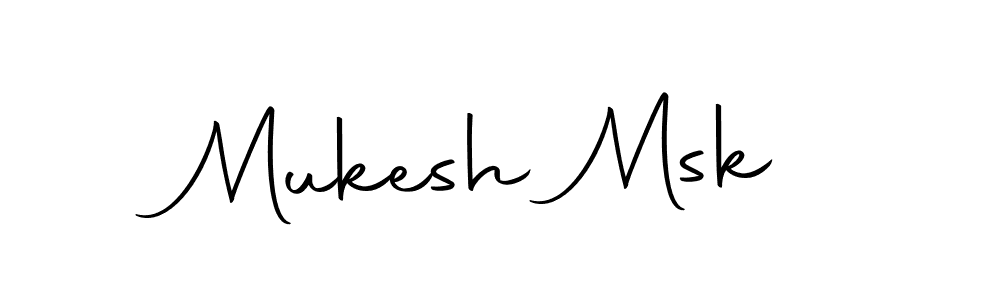 Use a signature maker to create a handwritten signature online. With this signature software, you can design (Autography-DOLnW) your own signature for name Mukesh Msk. Mukesh Msk signature style 10 images and pictures png