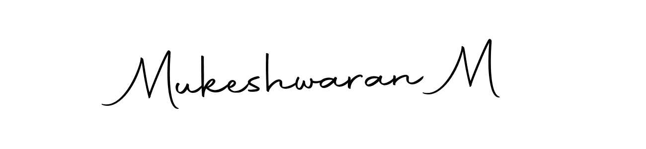 Make a beautiful signature design for name Mukeshwaran M. Use this online signature maker to create a handwritten signature for free. Mukeshwaran M signature style 10 images and pictures png
