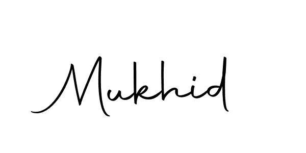 Create a beautiful signature design for name Mukhid. With this signature (Autography-DOLnW) fonts, you can make a handwritten signature for free. Mukhid signature style 10 images and pictures png