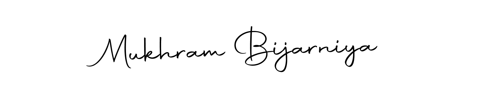 Autography-DOLnW is a professional signature style that is perfect for those who want to add a touch of class to their signature. It is also a great choice for those who want to make their signature more unique. Get Mukhram Bijarniya name to fancy signature for free. Mukhram Bijarniya signature style 10 images and pictures png