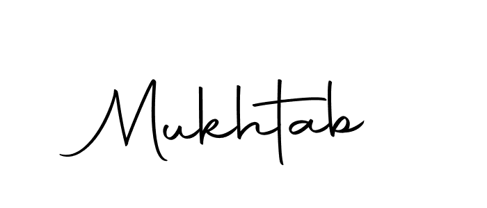 Design your own signature with our free online signature maker. With this signature software, you can create a handwritten (Autography-DOLnW) signature for name Mukhtab. Mukhtab signature style 10 images and pictures png