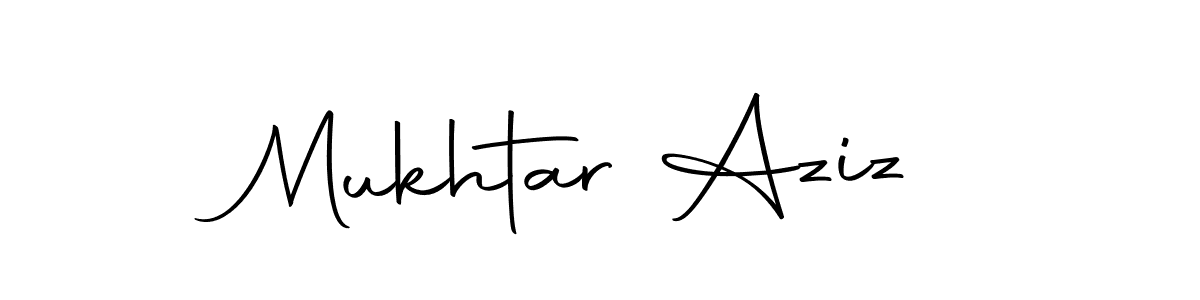 Make a beautiful signature design for name Mukhtar Aziz. With this signature (Autography-DOLnW) style, you can create a handwritten signature for free. Mukhtar Aziz signature style 10 images and pictures png