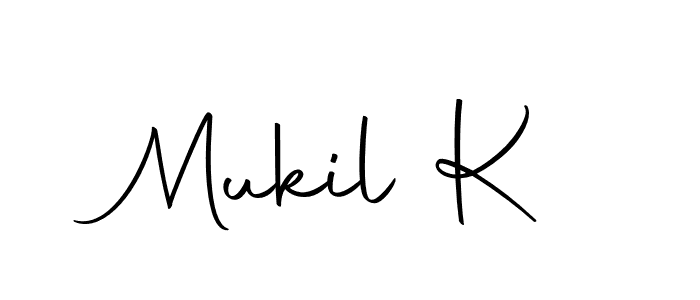 if you are searching for the best signature style for your name Mukil K. so please give up your signature search. here we have designed multiple signature styles  using Autography-DOLnW. Mukil K signature style 10 images and pictures png