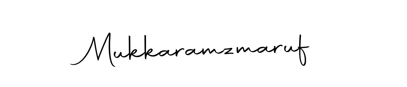 Create a beautiful signature design for name Mukkaramzmaruf. With this signature (Autography-DOLnW) fonts, you can make a handwritten signature for free. Mukkaramzmaruf signature style 10 images and pictures png