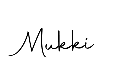 Use a signature maker to create a handwritten signature online. With this signature software, you can design (Autography-DOLnW) your own signature for name Mukki. Mukki signature style 10 images and pictures png