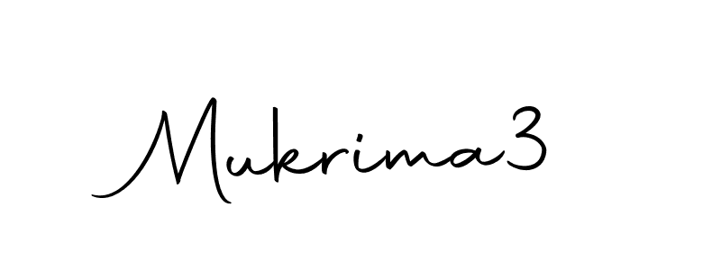 Make a beautiful signature design for name Mukrima3. With this signature (Autography-DOLnW) style, you can create a handwritten signature for free. Mukrima3 signature style 10 images and pictures png
