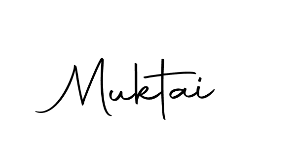 Use a signature maker to create a handwritten signature online. With this signature software, you can design (Autography-DOLnW) your own signature for name Muktai. Muktai signature style 10 images and pictures png