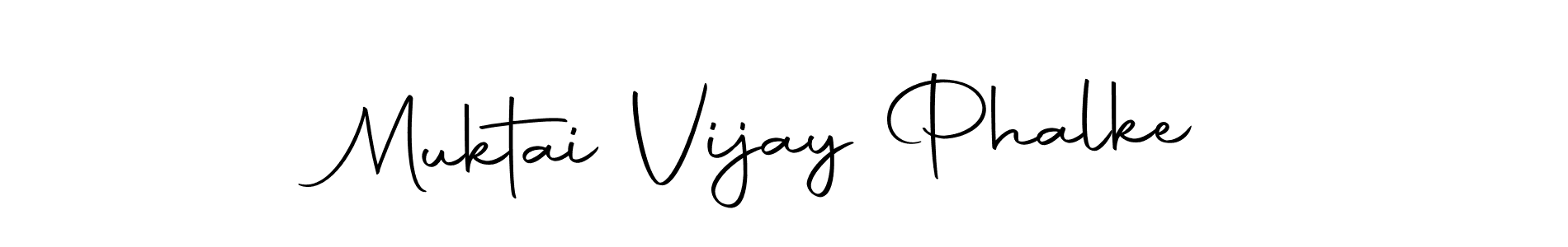 How to make Muktai Vijay Phalke name signature. Use Autography-DOLnW style for creating short signs online. This is the latest handwritten sign. Muktai Vijay Phalke signature style 10 images and pictures png