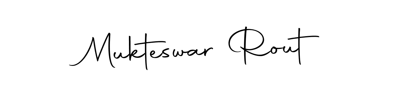 The best way (Autography-DOLnW) to make a short signature is to pick only two or three words in your name. The name Mukteswar Rout include a total of six letters. For converting this name. Mukteswar Rout signature style 10 images and pictures png