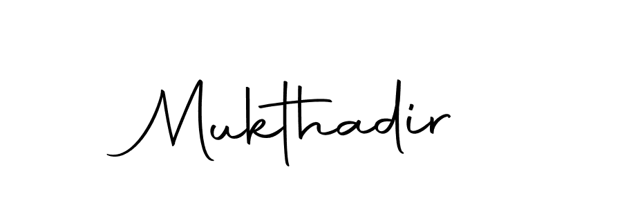 Use a signature maker to create a handwritten signature online. With this signature software, you can design (Autography-DOLnW) your own signature for name Mukthadir. Mukthadir signature style 10 images and pictures png