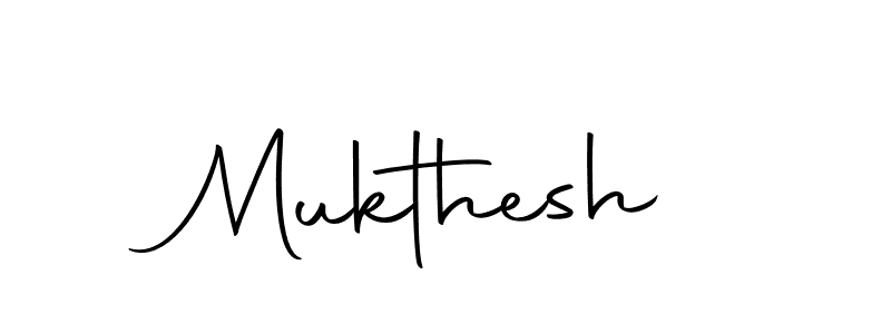 Make a beautiful signature design for name Mukthesh. With this signature (Autography-DOLnW) style, you can create a handwritten signature for free. Mukthesh signature style 10 images and pictures png