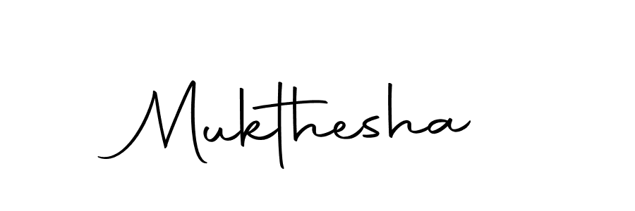 Make a beautiful signature design for name Mukthesha. With this signature (Autography-DOLnW) style, you can create a handwritten signature for free. Mukthesha signature style 10 images and pictures png