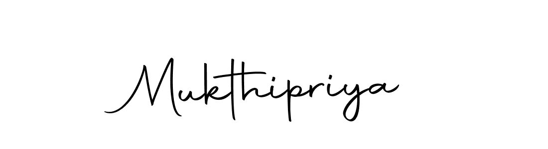 Use a signature maker to create a handwritten signature online. With this signature software, you can design (Autography-DOLnW) your own signature for name Mukthipriya. Mukthipriya signature style 10 images and pictures png